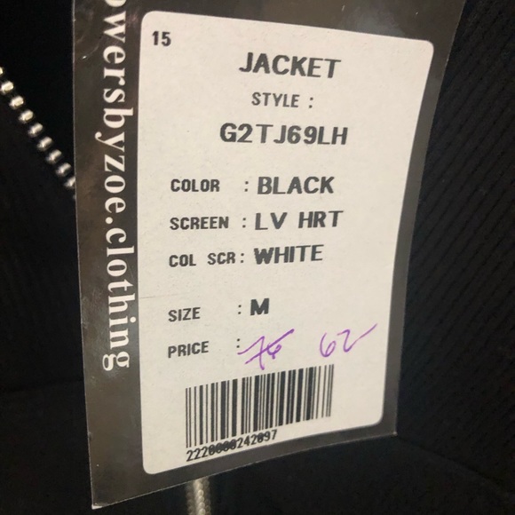 Flowers by Zoe Black Jacket size M - Picture 3 of 3